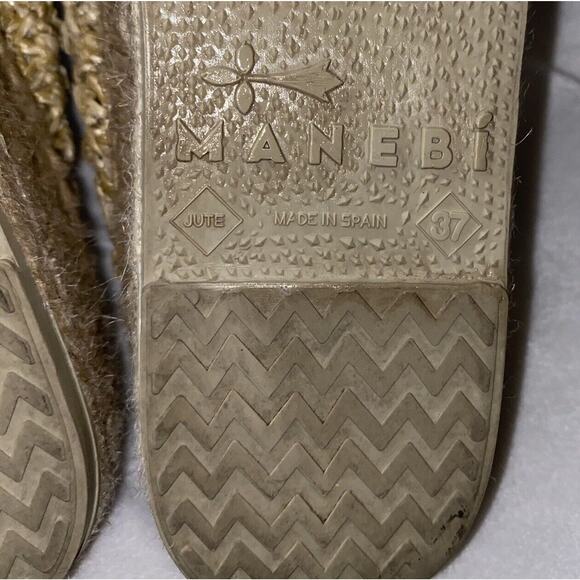 Manebi Yucatán Raffia Women’s Espadrilles Shoe Size 37 - Picture 12 of 13